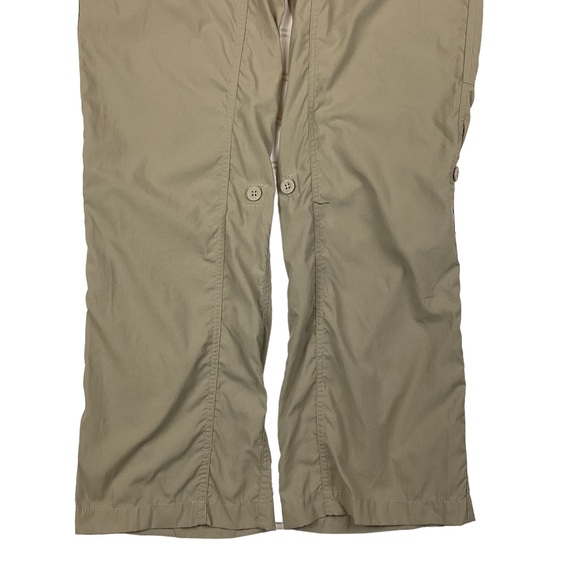 North Face Convertible Cargo Hiking Camping Pant Tan Nylon - Picture 3 of 12